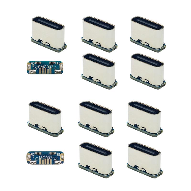 Pack of 2 DIY Repair Adapters Type C Female USB Connectors for PCB Soldering - 5Pin SMT Socket