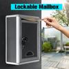 Aluminum Alloy Mailbox Outdoor Security Locking Mailbox Letter Box Suggestion Box Newspaper Mail Letter Post Home Garden