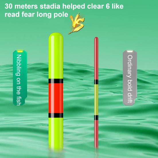 1 комплект светодиодных поплавков для рыбалки, водонепроницаемый, с высокой видимостью, для дальнего заброса, светящийся буй, поплавок, аксессуары для ловли карпа в соленой и пресной воде