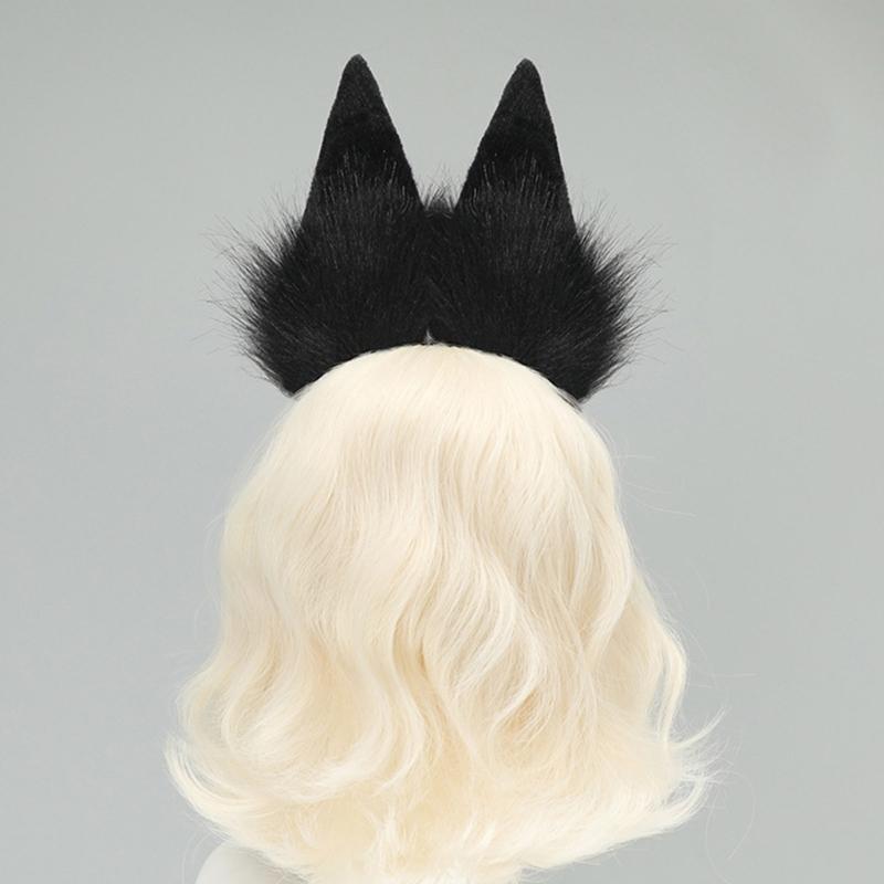 Animal Ears Headdress Soft Plush Hair Accessory Headwear For Cosplay Costume Party And Anime Theme Event