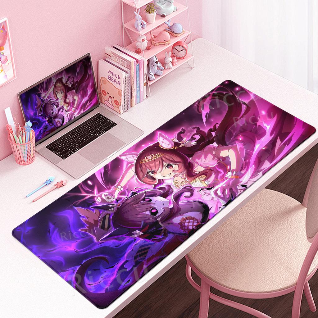 Красивая Девушка Аниме Игра Коврики для Мыши Umamusume Настольные Коврики Большие Расширенные Противоскользящие Коврики Игровые Аксессуары Ковры для Компьютерной Клавиатуры