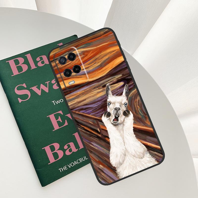 Animal Lama Llama Alpacas Case For Oppo A52 A72 A76 A96 A54 A74 A94 A54S A57S A58 A78 A98 A57 A77 A15 A16 A17 Cover