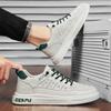 Мужская обувь осень 2025 новая студенческая спортивная универсальная обувь для скейтборда повседневная одинарная обувь мужская на мягкой подошве белая трендовая обувь