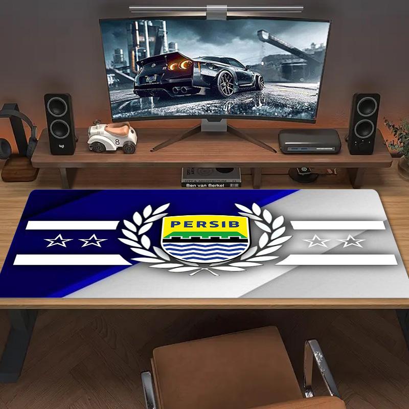 Persib Bandung Color Mouse Pad Large Gaming Table Cushion Non-slip Laptop Tablet Big Mousepad XXL Mat Mini PC Playmat With Lock edge