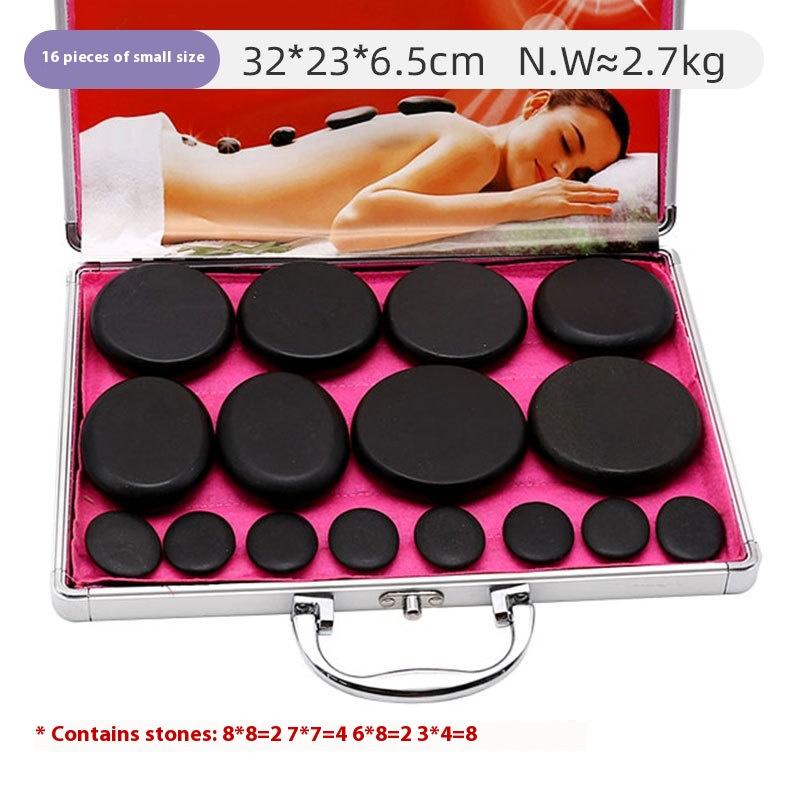 Hot Stones Massage Set-16 Pcs Hot Stones with Heater Kit, Professional Massage Relieve Tension and Muscle Pain