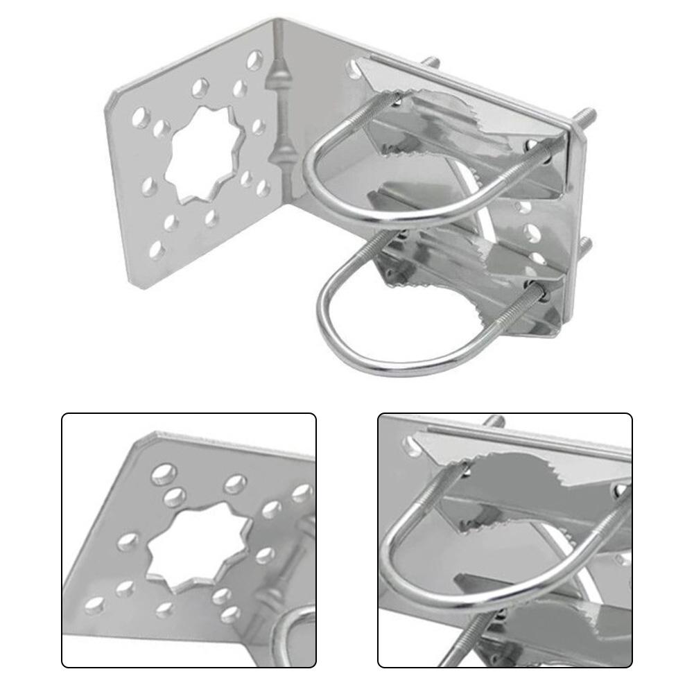 Vehicle-Mounted Bracket L-Shaped Antenna Mount Adjustable Antenna Mounting Metal Construction Bracket For Starlink