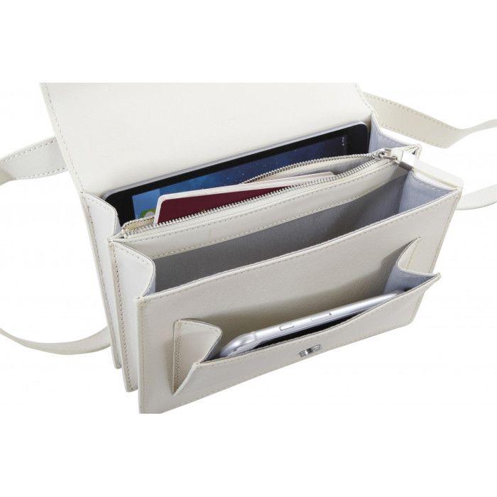 Via Durini Nava Small Leather Bag - Off White