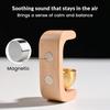 Wooden Magnetic Door Bell for Home Entrance | Beech Wood Wind Chime with Brass Sound | Decorative for Refrigerator, Glass, Entryway