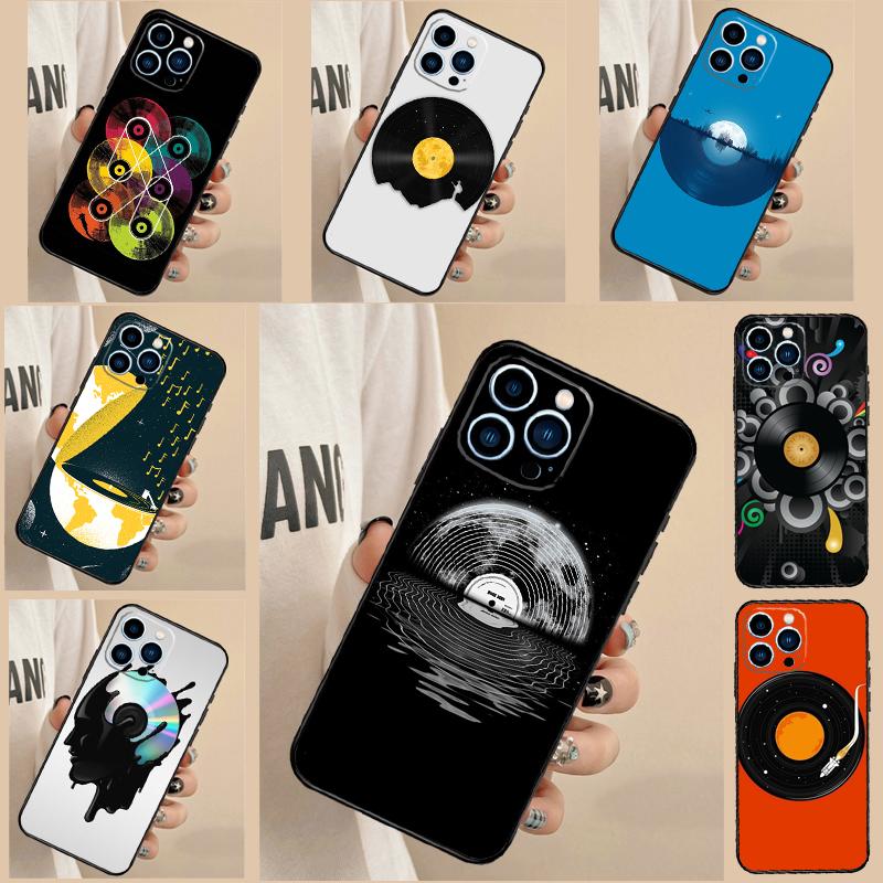 Vinyl DJ Record Art Case For Oppo A98 A78 A18 A38 A58 A60 A80 A40 A77 A57 A17 A74 A54 A94 A96 A76 A16 A15 A5 Pro
