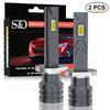 2Pcs 30000LM Canbus H1 LED Headlight Bulbs Single Wire Plug Mini Led Lamps 3570 CSP High Low Beam Car Fog Lights 12V 6500K