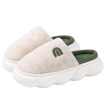 Комнатные тапочки-мешки на голову из хлопка, женские осенне-зимние плюшевые удобные и теплые домашние тапочки на толстой подошве для носки, новые хлопковые тапочки мужские зимние