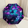 1PC Butterfly Galaxy Umbrella-8-Rib Reinforced Portable Folding Travel Suitable for All Seasons Outdoor Daily Use Is an Ideal Choice  -K0365