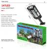 30W Outdoor LED Solar Street Lights Night Road Lighting Induction Wall Lights High Brightness Waterproof Courtyard Lamp