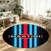 Martini Racing Printed Round Crystal Velvet Rug Soft Non Slip Floor Carpet For Bedroom Holiday Gift