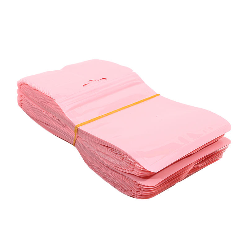 100pcs Macaroon Candy Colors Jewelry Bags For Necklace Earrings Ring Hair Clip Travel Plastic Jewelry Package Storage Bag