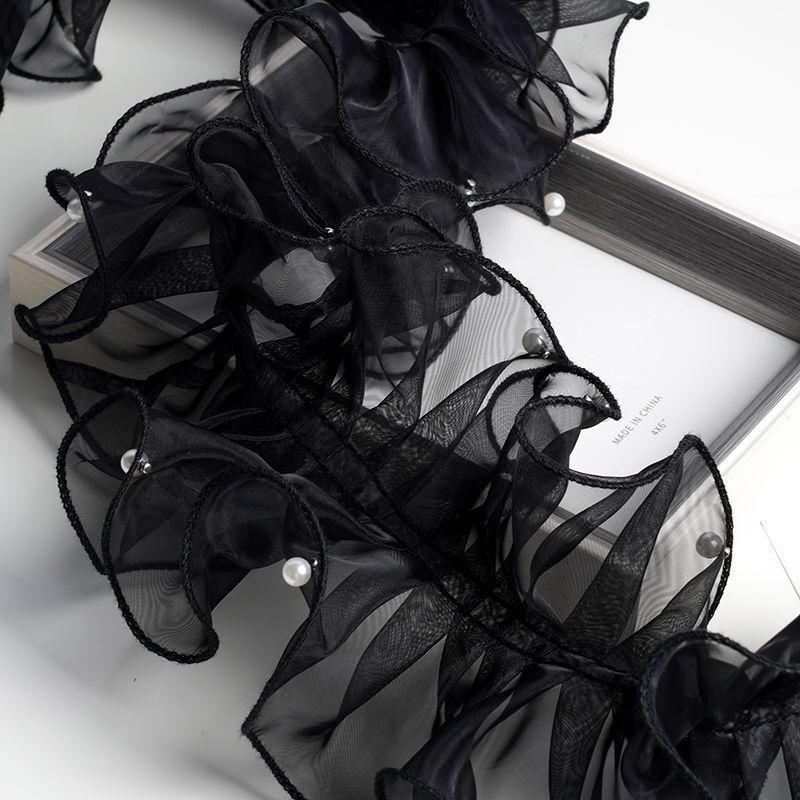 12 см жемчужная пышная окантовка букет цветов органза для поделок своими руками