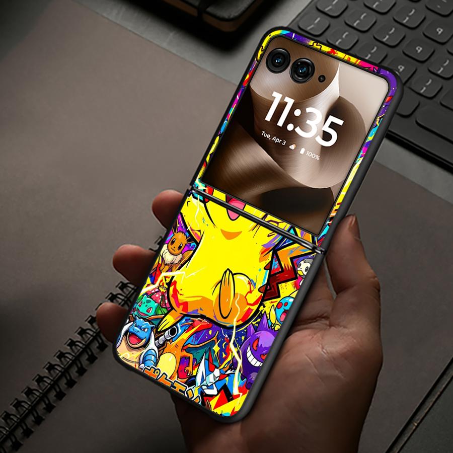 Горячий аниме-чехол Pokemon для Motorola 50/60 50 60 Ultra, задняя крышка телефона, роскошная Funda