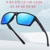0 -0 .5 -0 .75 To -6 .0 Sport Anti -Glare Night Vision Lens Square Nearsighted Sunglasses With Diopter Polarized Sun Glasses For Men