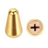 ST Guitar 3/5-Way Pickup Switch Knob Covers, 4.7 X 3.8mm Cross-Head Metal Push Switch Knob Covers, Gold, Replacement for Electric Guitars, Pack