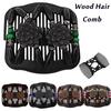 Эластичные гребни для волос из бисера для женщин, двойные деревянные заколки-расчески