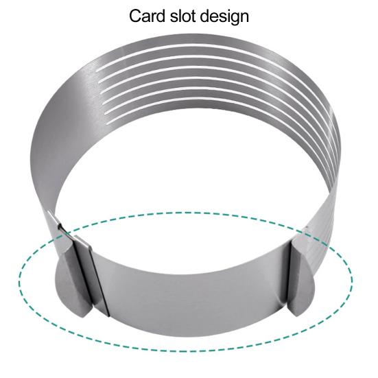 45085 Lnch/9-12 Lnch Cake Slicer 7 Layer Food Grade Easy To Clean Cut Evenly Stainless
