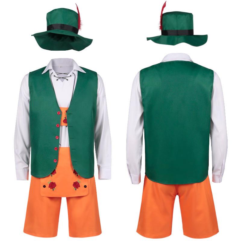 Oktoberfest Cosplay Costume, Adult Men Stage Roleplay Halloween Outfit