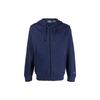 Polo FW22 Двойная трикотажная толстовка с капюшоном на молнии Мужские толстовки с капюшоном Темно-синие 710815288-006