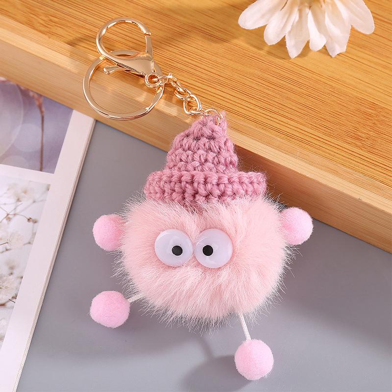 Милый шнурок из норки, брелок для ключей, автомобильный брелок, кулон, плюшевая школьная сумка, подарочный кулон в виде рюкзака Kawaii