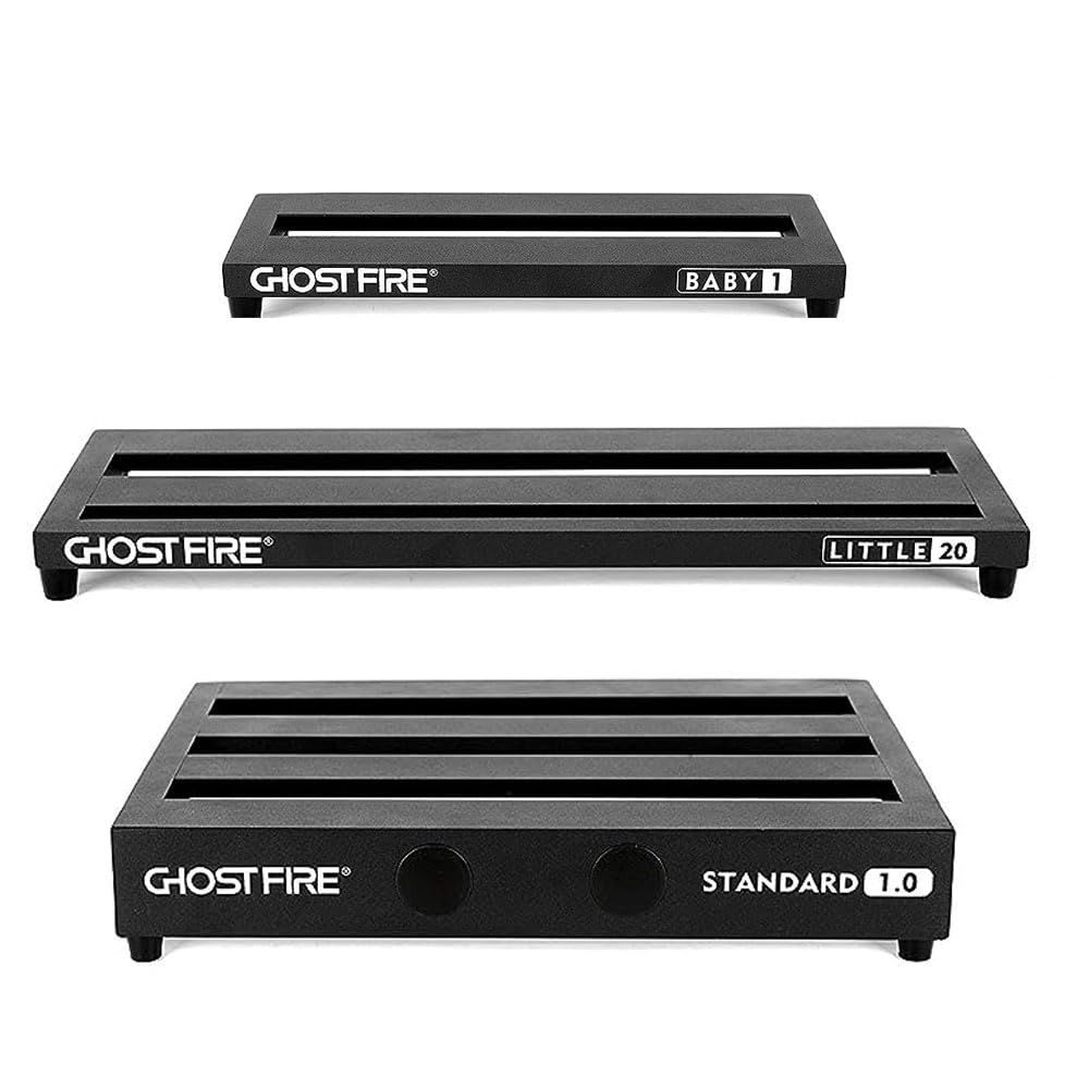 GHOSTFIRE Guitar Effector Board Pedal Board Aluminum Alloy Velcro Fastener with Carrying Bag V Series Ultra-lightweight (V-Little20(51X18cm))