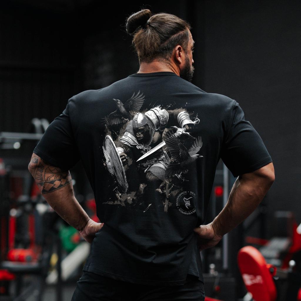 GYM Gorilla Print Tshirt Samurai TShirt (Limited Edition) Silverback Gymwear