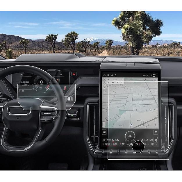 CDEFG 2 шт. для Chevy Tahoe Suburban GMC Yukon 2021-2025 Защитная пленка для экрана 2021-2025 Tahoe Suburban Yukon Escalade 12,6 дюйма Защитная крышка экрана для заднего сиденья