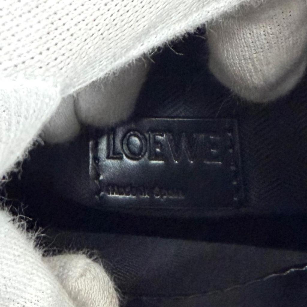 Excellent LOEWE Shoulder Bag Standard A5 Tote Leather 2-Way black A933S30X01 Used