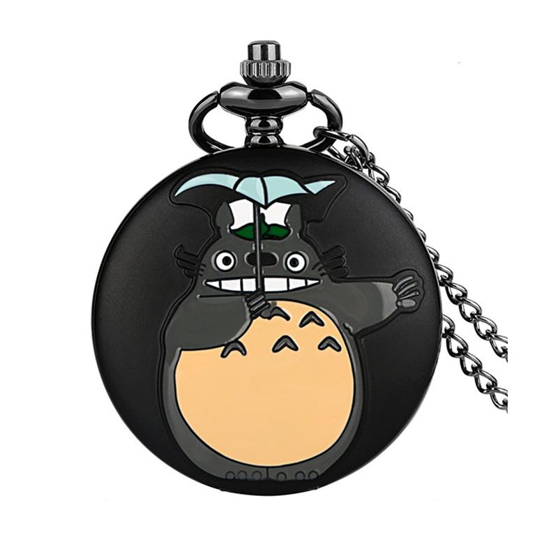 Креативные милые карманные часы с подвеской в виде зонтика и кота для мужчин и женщин