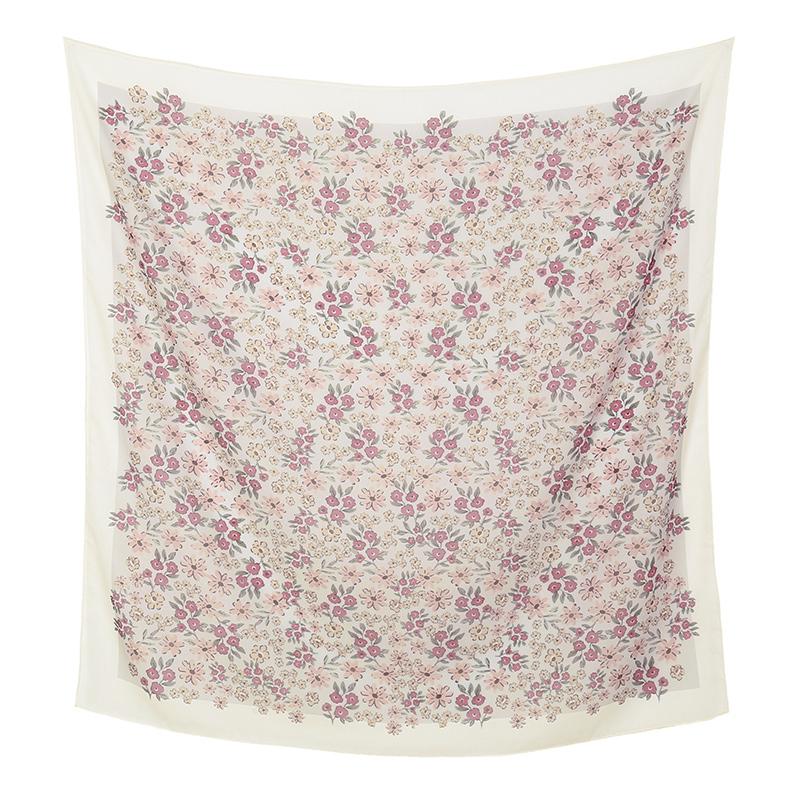 Малайзия Цветочный Принт 110 Квадратный Шарф Мусульманский Хиджаб Женщины Элегантные Шали Дамы Повседневный Головной Платок Тюрбан Косынка Оптовая Продажа