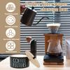 Coffee Storage Box Wooden Coffee Filter Storage Container with Lid Multipurpose Coffee Filter Dispenser for Bar Counter Decor