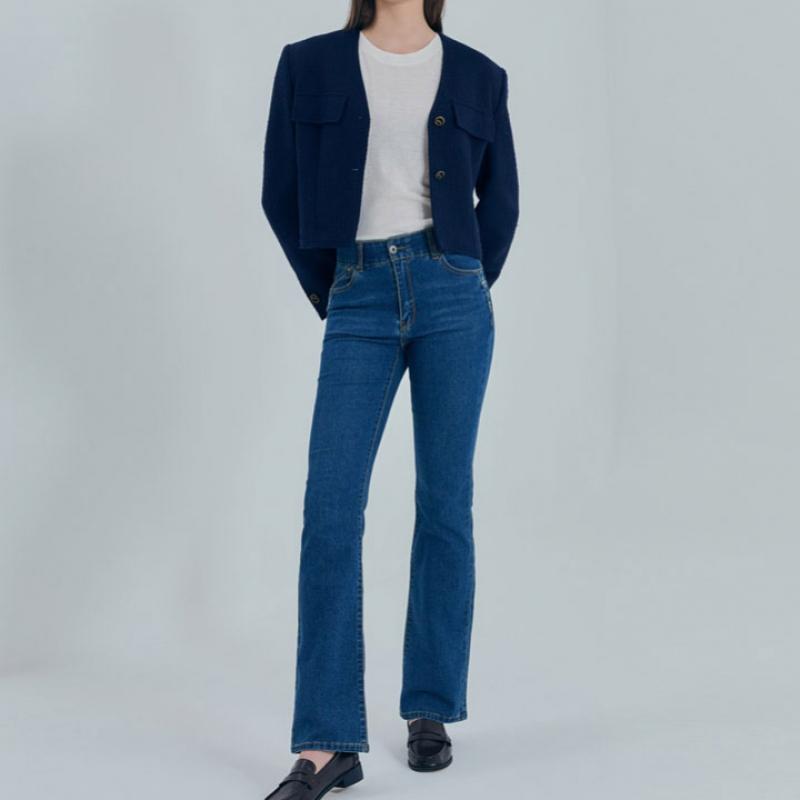 Bang Bang Women S Mid SeaSon Lycra Bootcut Denim 3 Piece Set