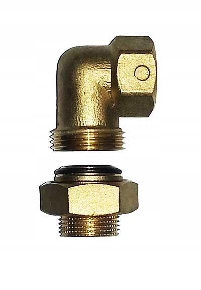 Śrubunek Kątowy Mosiężny 3/8" Gw/Gz Mosiądz