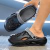 Унисекс летние тапочки мужские сабо на платформе женские пляжные сандалии для отдыха на открытом воздухе повседневная нескользящая обувь мужские сандалии