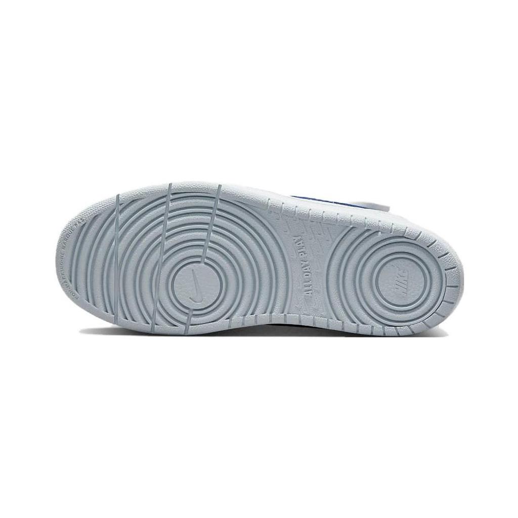 Nike Court Borough Low 2 PS Удобные Амортизация от ударов Низкие Детские Скейтбордические Ботинки Бело-Синие Детские BQ5451-123