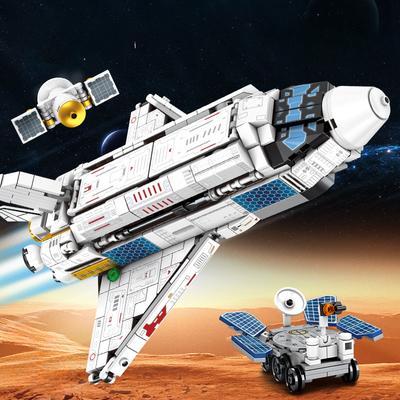 836 шт. Космическая серия Шаттл 8 в 1 ракетный строительный блок игрушка в подарок без коробки
