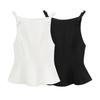 TAOP&ZA Spring/Summer Women's Elegant Sleeveless Slimming Vest Top, Straight Collar