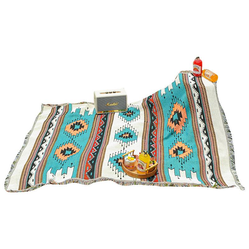 Новое одеяло из полиэстера и хлопка, мягкое скандинавское, для отдыха, многофункциональное одеяло, покрывало, тонкое одеяло для дома