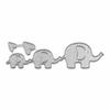 Gabarit de découpage - RAYHER - Famille d'éléphants - 0,8-2,3cm x 0,7-9cm - 2pces - sct.-LS