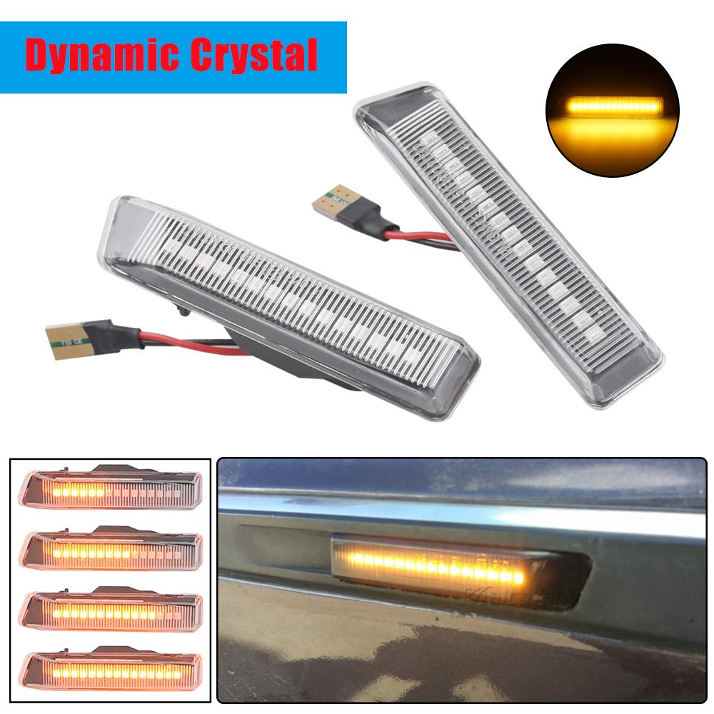 LED Dynamic Flowing Turn Signal Light Side Marker Blinker Lamp For BMW E36 M3 Facelift 1997-1999 X5 E53 1999-2006 Car Styling