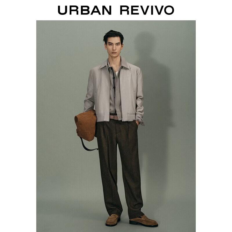 Мужская куртка UR Urban Collection с воротником из искусственной кожи