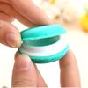 18 Pieces Compact Macaron Jewelry Holder Storage Box Macaron Jewelry Box Plastic Material Great for Travel and Home Use