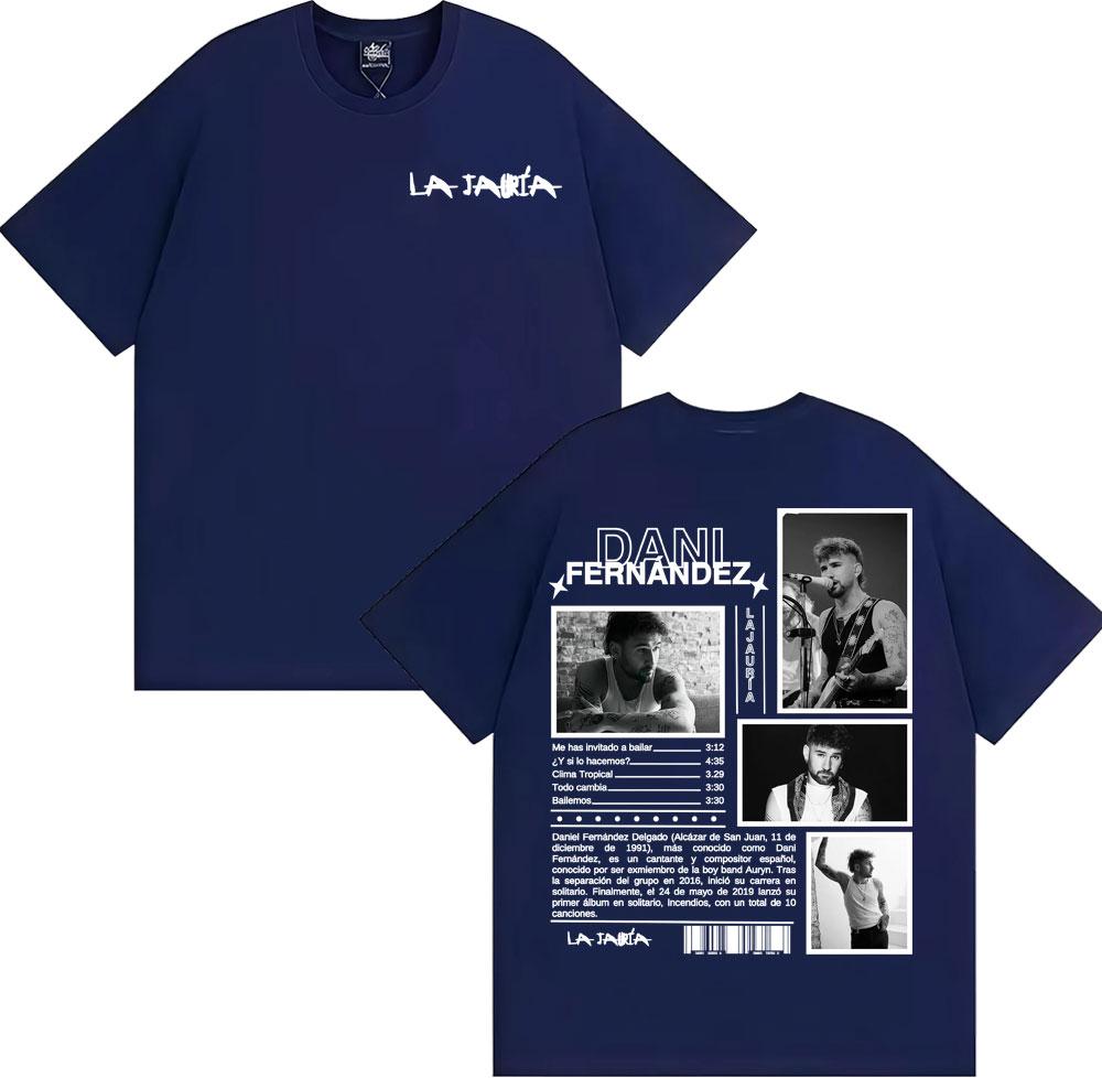 Singer Dani Fernandez La Jauria Album Tour Tshirt 2026 Summer Mens Womens Casual Cotton Tshirt Fashion Retro Mens Tshirt