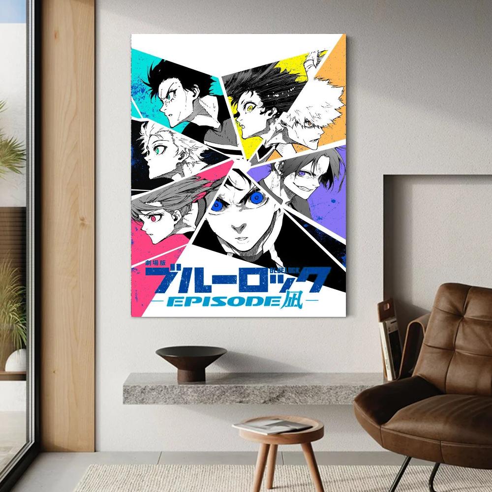 Аниме BLUE LOCK Isagi Yoichi POSTER Плакатная печать Настенная живопись Спальня Гостиная Украшение Домашний постер Печать Идеальный дизайн