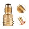 Brass Adapter Converts Propane LP TANK POL Refill Valve To QCC1 Type1 Adapter
