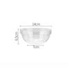 Thick Dessert Bowl Transparent Fruit Bowl Multipurpose Acrylic Salad Bowl  Kitchen